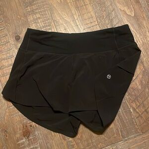 Black Lululemon speed up shorts